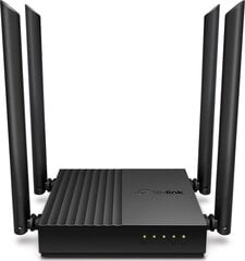 Wireless Router|TP-LINK|Router|1200 Mbps|1 WAN|4x10/100/1000M|ARCHERC64 cena un informācija | Rūteri (maršrutētāji) | 220.lv