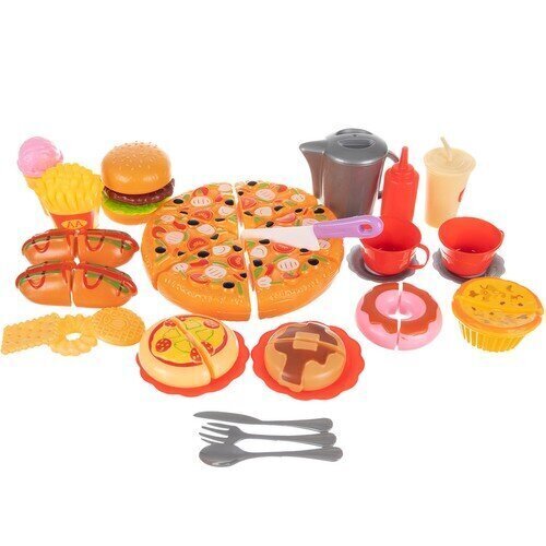 Pārtika, rotaļlietas virtuve, rotaļlietas plastmasas pica,fast food цена и информация | Attīstošās rotaļlietas | 220.lv