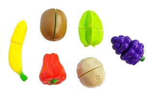 Детский набор овощей и фруктов для нарезки цена и информация | Игрушки для девочек | 220.lv