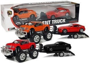 Automašīnu komplekts &quot;Monster Truck&quot; oranžais traktors 58 cm цена и информация | Игрушки для мальчиков | 220.lv