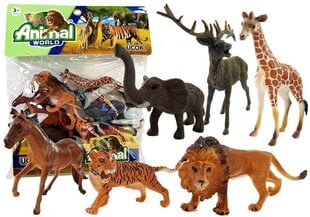 Dzīvnieku komplekts. Savvaļas dzīvnieki. 6 preces cena un informācija | Rotaļlietas zēniem | 220.lv