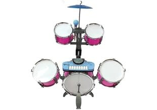 5 барабанов с микрофоном - розовый цвет цена и информация | Игрушки для мальчиков | 220.lv