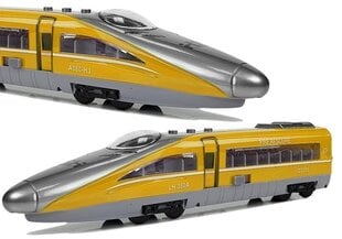 Желтый поезд со звуком и светом Pendolino  цена и информация | Игрушки для мальчиков | 220.lv