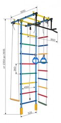 Спорткомплекс (гимнастическая стенка) Sanro Атлант Бело-салатовый цена и информация | Шведские стенки | 220.lv