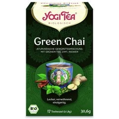 Yogi Tea Green Chai pikanta zaļā tēja, 17 gab. цена и информация | Чай | 220.lv