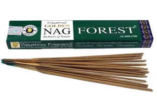 Vīraka kociņi Vijayshree Golden Nag Forest, 15 g cena un informācija | Mājas aromāti | 220.lv