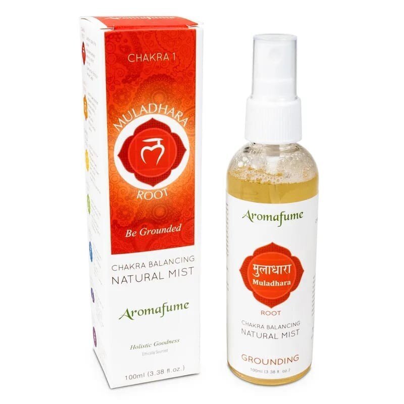 Gaisa atsvaidzinātājs-sprejs Muladhara 1st Chakra Aromafume, 100 ml cena un informācija | Mājas aromāti | 220.lv