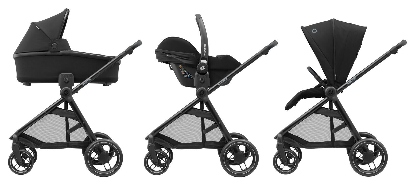 Universālie rati Maxi-Cosi Street +, Essential Black cena un informācija | Bērnu rati | 220.lv