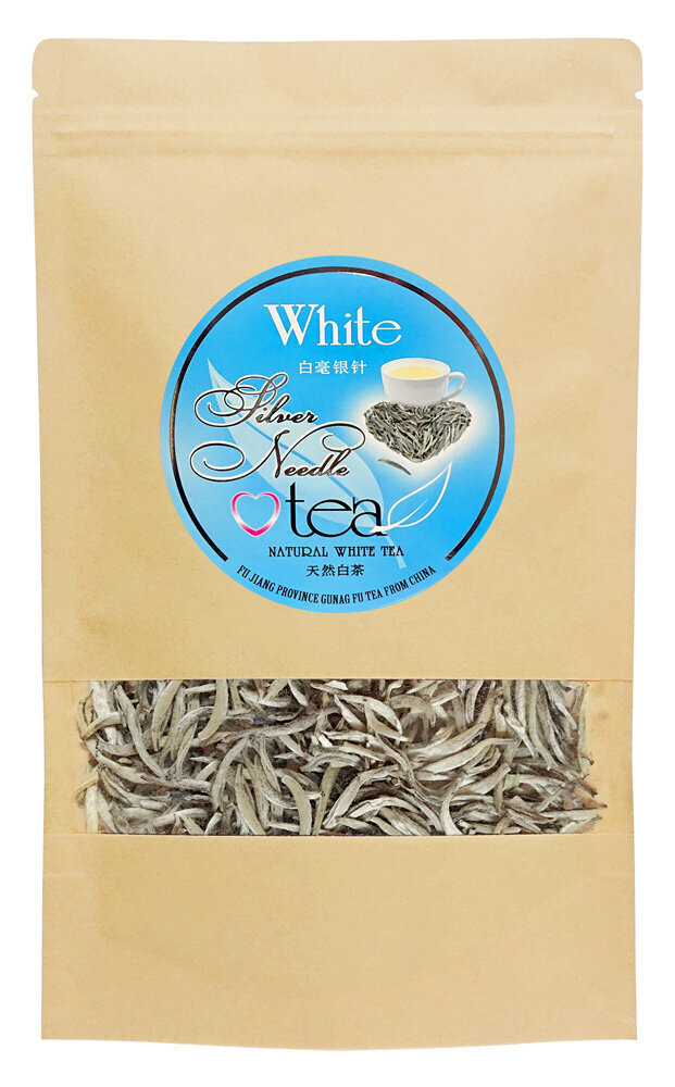 Ekskluzīva Ķīnas Baltā tēja, SILVER NEEDLE White tea, SUDRABA ADATAS, 100 g cena un informācija | Tēja | 220.lv