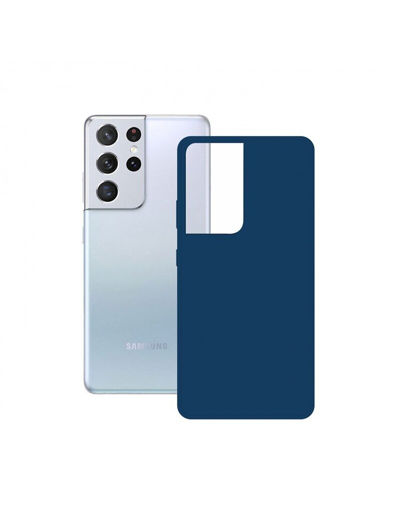 Silk Cover By Ksix, piemērots Samsung Galaxy S21 Ultra, zils cena un informācija | Telefonu vāciņi, maciņi | 220.lv