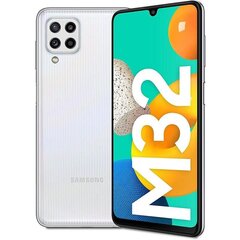 Samsung Galaxy M32, 128 GB, Dual SIM, White cena un informācija | Mobilie telefoni | 220.lv