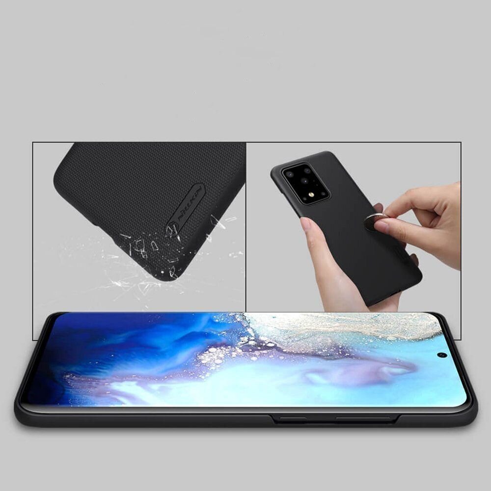 Samsung Galaxy S20 Ultra vāciņš, Nillkin Super Frosted Shield, melns cena un informācija | Telefonu vāciņi, maciņi | 220.lv