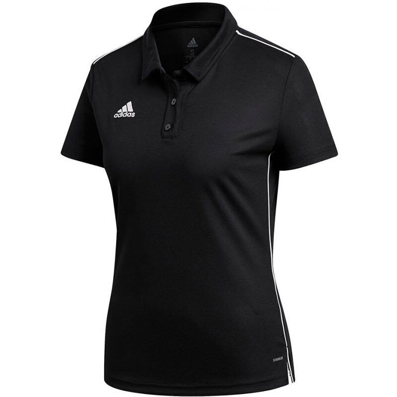 Sporta T-krekls sievietēm Adidas Core 18 Polo Women 84114 CE9039, melns цена и информация | Sporta apģērbs sievietēm | 220.lv