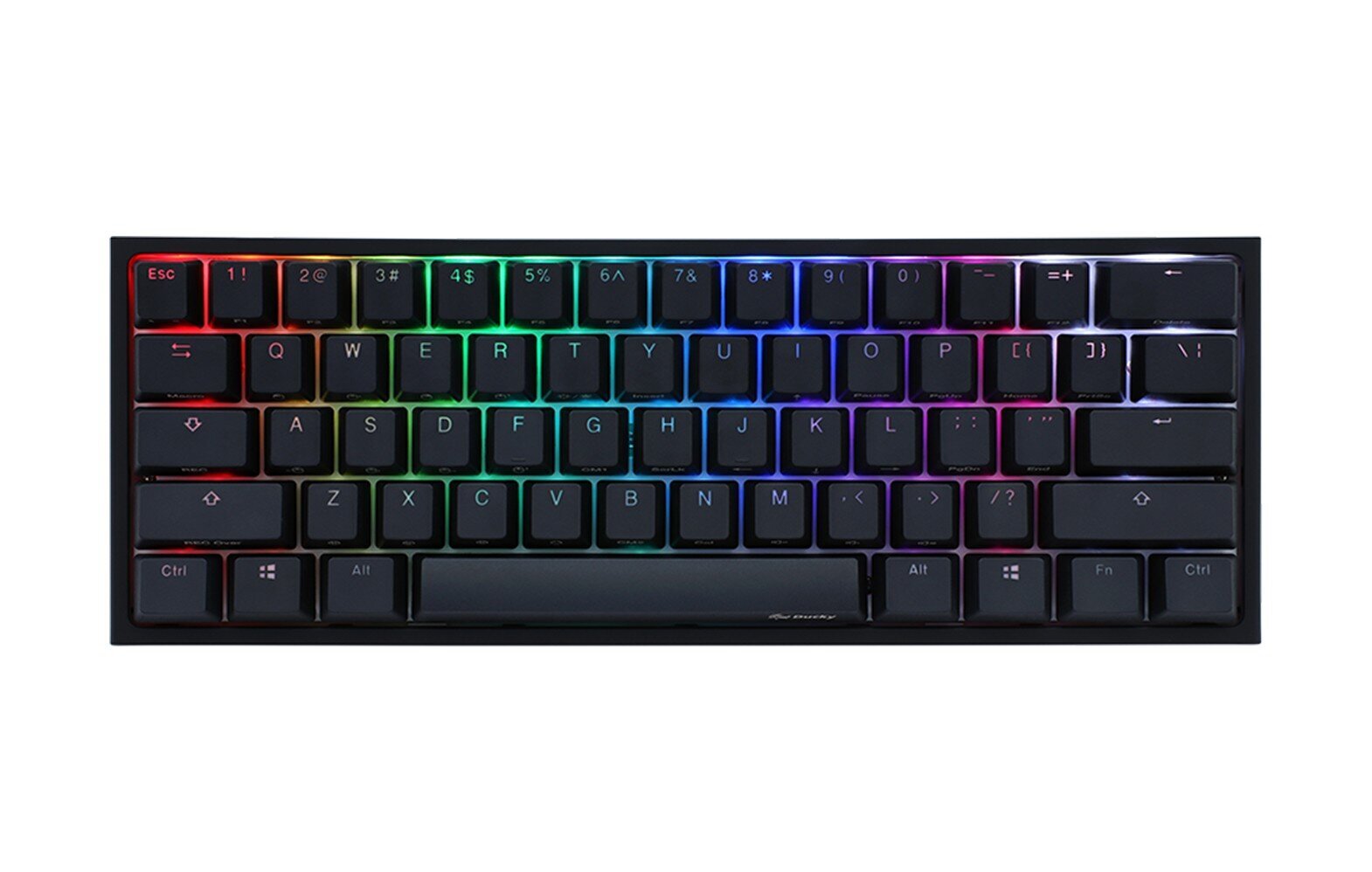 Ducky One 2 Mini RGB Black US Cherry MX Brown Switches cena un informācija | Klaviatūras | 220.lv