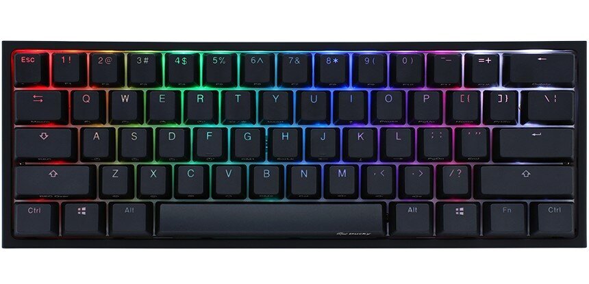 Ducky One 2 Mini RGB Black US Cherry MX Brown Switches cena un informācija | Klaviatūras | 220.lv