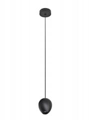 Azzardo подвесной светильник Ovum Black 1 AZ3095 цена и информация | Настенный/подвесной светильник Eye Spot 11 BL, чёрный | 220.lv