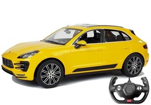 Automobilis Porsche Macan Turbo Rastar ar tālvadības pulti 1:14, dzeltens cena un informācija | Rastar Rotaļlietas, bērnu preces | 220.lv