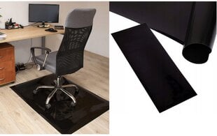 Virsmu aizsargājošs paklājiņš, 0.5 mm, 140x100 cm, melns cena un informācija | Biroja krēsli | 220.lv