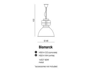 Azzardo подвесной светильник Bismarck цена и информация | Люстры | 220.lv