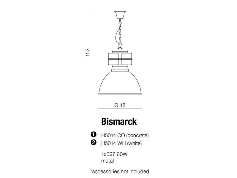 Azzardo piekarams gaismeklis Bismarck cena un informācija | Piekaramās lampas | 220.lv