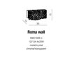 Azzardo sienas lampa Roma cena un informācija | Sienas lampas | 220.lv