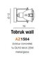 Azzardo sienas lampa Tobruk Grey cena un informācija | Sienas lampas | 220.lv