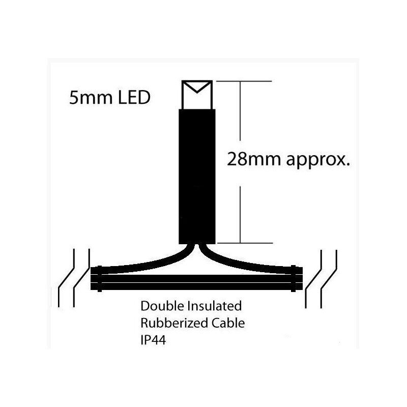 LED 600 Āra virtene 60 m MIRGOJOŠA SPC cena un informācija | Ziemassvētku lampiņas, LED virtenes | 220.lv