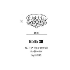 Azzardo потолочный светильник Bolla 38 цена и информация | Потолочные светильники | 220.lv
