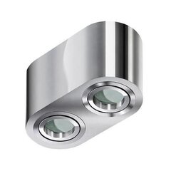 Azzardo griestu lampa Brant 2 Chrome цена и информация | Потолочные светильники | 220.lv