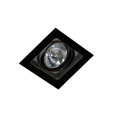 Azzardo iebūvējams gaismeklis Sisto 1 Black cena un informācija | Iebūvējamās lampas, LED paneļi | 220.lv