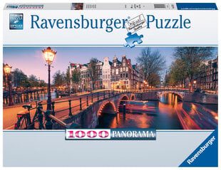 Puzle Ravensburger Abendas Amsterdame, 1000 d., 16752 cena un informācija | Puzles, 3D puzles | 220.lv