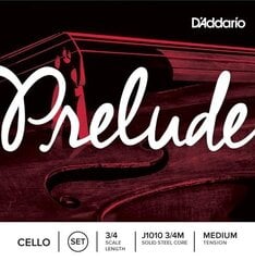 Stīgas čellam D'Addario Prelude J1010 3/4M cena un informācija | Mūzikas instrumentu piederumi | 220.lv