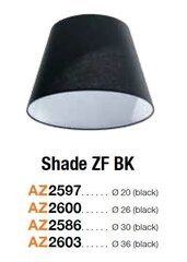 Azzardo gaismekļa plafons Shade ZF 26 Black cena un informācija | Lustras | 220.lv