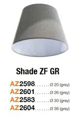 Azzardo абажур для светильника Shade ZF 26 Grey цена и информация | Люстры | 220.lv