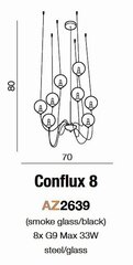 Azzardo piekarams gaismeklis Conflux 8 цена и информация | Люстры | 220.lv