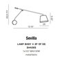 Azzardo sienas lampa Sevilla Chrome cena un informācija | Sienas lampas | 220.lv