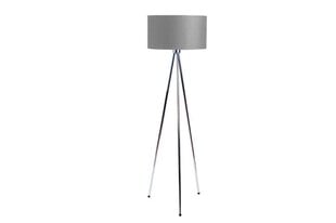 Azzardo stāvlampa Finn Grey/Chrome cena un informācija | Stāvlampas | 220.lv