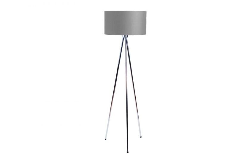 Azzardo stāvlampa Finn Grey/Chrome cena un informācija | Stāvlampas | 220.lv