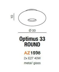 Azzardo griestu lampa Optimus 33 цена и информация | Потолочные светильники | 220.lv