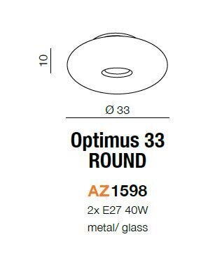 Azzardo griestu lampa Optimus 33 цена и информация | Griestu lampas | 220.lv