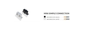 Azzardo простое соединение Mini, черное цена и информация | Монтируемые светильники, светодиодные панели | 220.lv