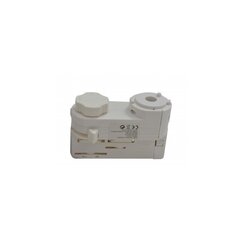 Azzardo griestu sliežu adapteris AZ3012, balts cena un informācija | Sliežu apgaismojuma sistēmas | 220.lv