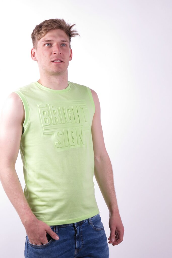 T-krekls bez piedurknēm BLUE SEVEN, zaļš цена и информация | Vīriešu T-krekli | 220.lv