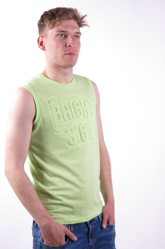 T-krekls bez piedurknēm BLUE SEVEN, zaļš cena un informācija | Vīriešu T-krekli | 220.lv