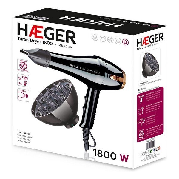 Haeger Haeger Turbo Dryer cena un informācija | Matu fēni | 220.lv