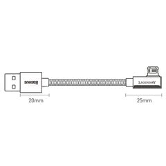 Baseus USB - Lightning 2.4A, 1 м цена и информация | Кабели для телефонов | 220.lv