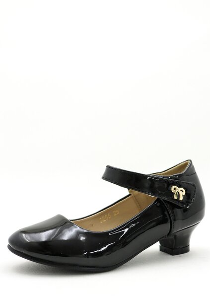 Meiteņu kurpes ar papēžiem 412551 01, melnas cena | 220.lv