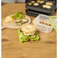 Pārtikas uzglabāšanas trauks sviestmaizēm XL Masterseal To Go, kvadrāts 1,3 L cena un informācija | Trauki pārtikas uzglabāšanai | 220.lv