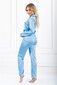 Divdaļīga pidžama Momenti over me Classic Look sievietēm, zila cena un informācija | Naktskrekli, pidžamas | 220.lv