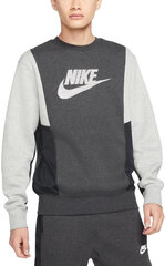 Мужской джемпер Nike Nsw Hybrid Flc Crew Grey DJ5075 032/2XL цена и информация | Мужские толстовки | 220.lv